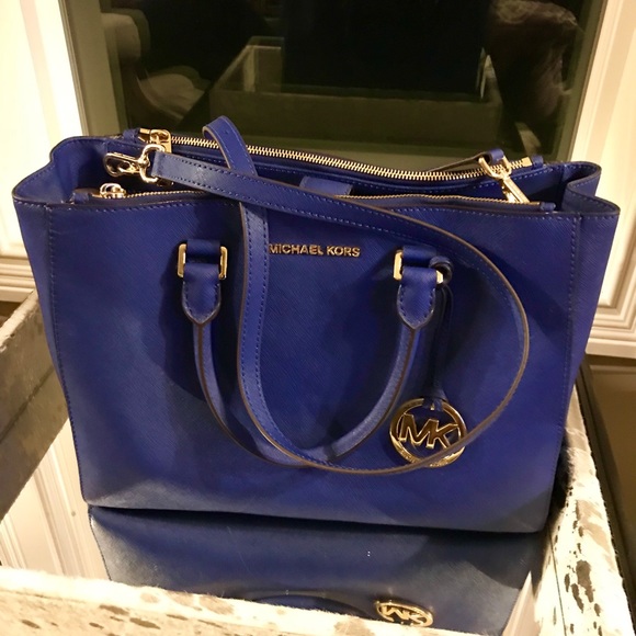 Michael kors blue large crossbody handbag - Picture 8 of 8